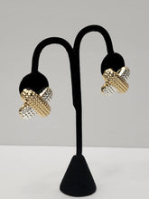 Load image into Gallery viewer, 18K Two Tone Gold Plated Earring