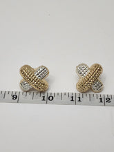 Load image into Gallery viewer, 18K Two Tone Gold Plated Earring