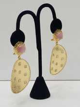 Load image into Gallery viewer, 18K Gold Plated Pin Stone Earring