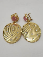 Load image into Gallery viewer, 18K Gold Plated Pin Stone Earring