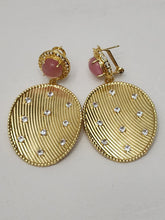 Load image into Gallery viewer, 18K Gold Plated Pin Stone Earring