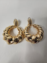 Load image into Gallery viewer, 18K Italian Gold Plated Chunky Dangling Earrings