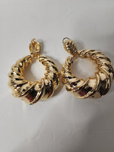 Load image into Gallery viewer, 18K Italian Gold Plated Chunky Dangling Earrings