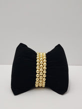 Load image into Gallery viewer, 18K Gold Plated Beaded  Elastic  Bracelet 3 in 1 Set.