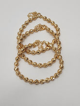 Load image into Gallery viewer, 18K Italian Gold Plated Beaded 3 in 1 Bracelet Set