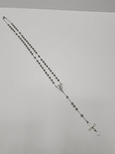 Load image into Gallery viewer, 18K White Gold Plated Rosary Beads