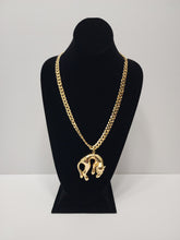 Load image into Gallery viewer, 18K Italian Gold Plated 22" Cuban Necklace and Bold Pendant