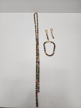 Load image into Gallery viewer, Multi Colored Long Necklace Set