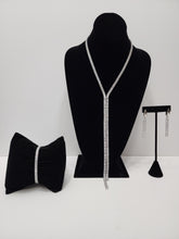 Load image into Gallery viewer, 18K Italian White Gold Plated CZ Set