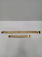 Load image into Gallery viewer, 18K Gold Plated Thickest Cuban Necklace and Bracelet