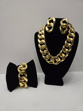 Load image into Gallery viewer, 18K Italian Gold Plated Thickest Cuban Chain 3 in 1 Set