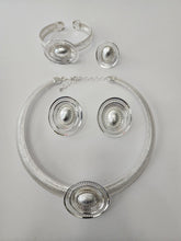 Load image into Gallery viewer, 18K White Gold Plated Simple Party Set