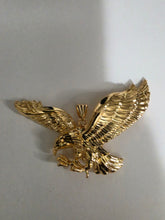 Load image into Gallery viewer, 18K Gold Plated Bold Eagle Pendant