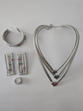 Load image into Gallery viewer, 18K White Gold Plated 4 in 1 Set