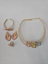 Load image into Gallery viewer, 18K Three Tone Gold Plated 4 in 1 Party Set
