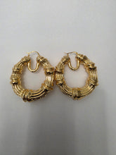 Load image into Gallery viewer, 18K Gold Plated Bold Hoop Earring