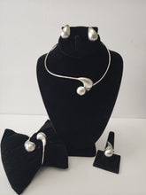 Load image into Gallery viewer, 18K White Gold Plated Simple Set