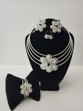 Load image into Gallery viewer, 18K White Gold Plated 4 in 1 Set