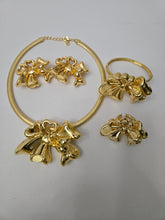 Load image into Gallery viewer, 18K Gold Plated Bow Party Set