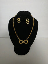 Load image into Gallery viewer, 18K Gold Plated Simple Earring and Pendant Set