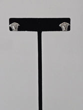 Load image into Gallery viewer, 18K Italian White Gold Plated Stud Earrings