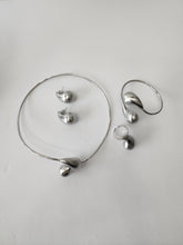 Load image into Gallery viewer, 18K White Gold Plated Simple Set