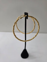 Load image into Gallery viewer, 18K Gold Plated Bold Beaded Hoop Earring