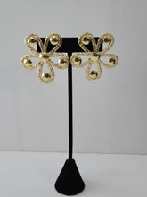 Load image into Gallery viewer, 18K Italian Gold Plated Flower Shaped Earrings