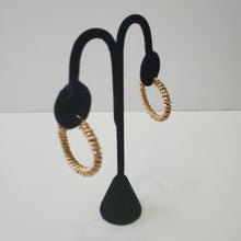 Load image into Gallery viewer, 18K BRAZILIAN GOLD PLATED TWISTED HOOP EARRINGS
