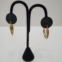 Load image into Gallery viewer, 18K BRAZILIAN GOLD PLATED TWISTED HOOP EARRINGS