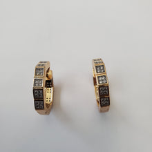 Load image into Gallery viewer, 18K BRAZILIAN GOLD PLATED HOOP EARRINGS