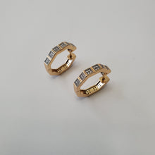 Load image into Gallery viewer, 18K BRAZILIAN GOLD PLATED HOOP EARRINGS