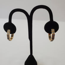 Load image into Gallery viewer, 18K BRAZILIAN GOLD PLATED HOOP EARRINGS