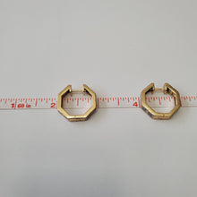 Load image into Gallery viewer, 18K BRAZILIAN GOLD PLATED HOOP EARRINGS