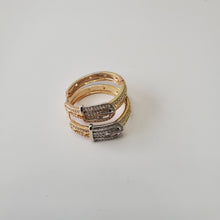 Load image into Gallery viewer, 18K BRAZILIAN GOLD PLATED CZ HOOP EARRINGS