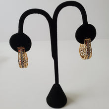 Load image into Gallery viewer, Copy of18K ITALIAN GOLD PLATED CZ HOOP EARRINGS