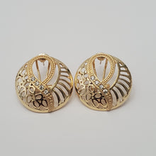 Load image into Gallery viewer, 18K ITALIAN GOLD PLATED CZ HOOP EARRINGS