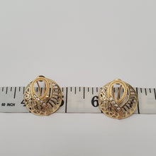 Load image into Gallery viewer, 18K ITALIAN GOLD PLATED CZ HOOP EARRINGS