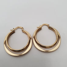 Load image into Gallery viewer, 18K ITALIAN GOLD PLATED HOOP EARRINGS