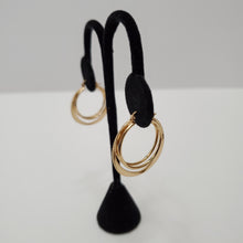 Load image into Gallery viewer, 18K ITALIAN GOLD PLATED HOOP EARRINGS