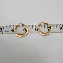 Load image into Gallery viewer, 18K ITALIAN GOLD PLATED HOOP EARRINGS