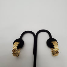Load image into Gallery viewer, 18K ITALIAN GOLD PLATED CZ HOOP EARRINGS