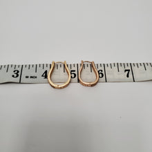 Load image into Gallery viewer, 18K ITALIAN GOLD PLATED CZ HOOP EARRINGS