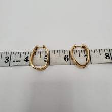 Load image into Gallery viewer, 18K ITALIAN GOLD PLATED CZ HOOP EARRINGS