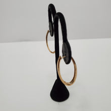 Load image into Gallery viewer, 18K ITALIAN GOLD PLATED CZ HOOP EARRINGS