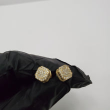 Load image into Gallery viewer, 18K ITALIAN GOLD PLATED CZ STUD  EARRINGS
