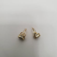 Load image into Gallery viewer, 18K ITALIAN GOLD PLATED CZ STUD  EARRINGS