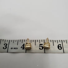 Load image into Gallery viewer, 18K ITALIAN GOLD PLATED CZ STUD  EARRINGS