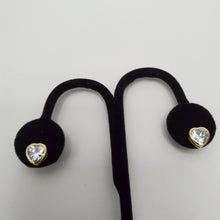 Load image into Gallery viewer, 18K ITALIAN GOLD PLATED CZ STUD  EARRINGS