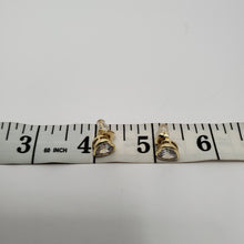 Load image into Gallery viewer, 18K ITALIAN GOLD PLATED CZ STUD  EARRINGS